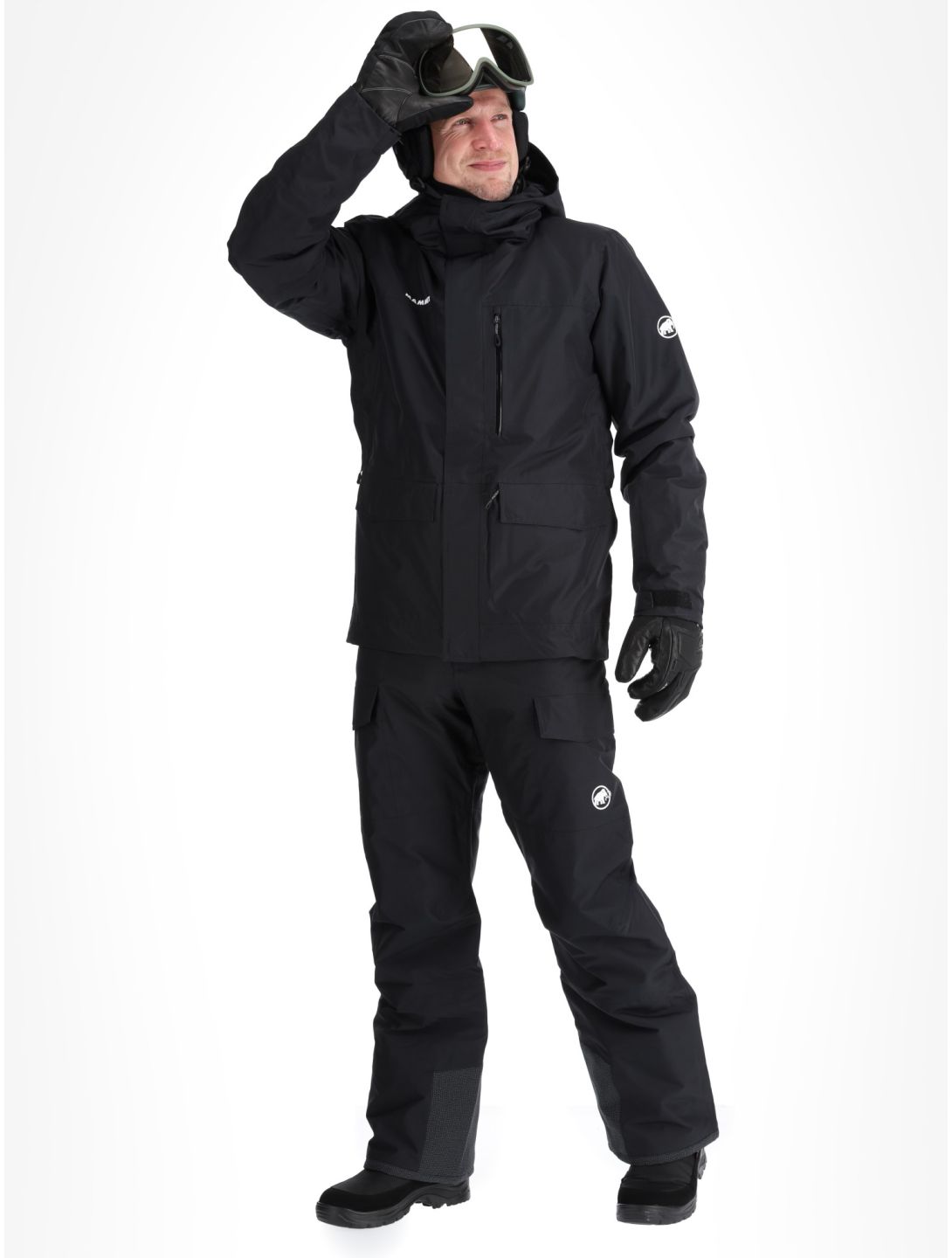 Mammut, Fall Line HS Thermo Hooded giacca sci uomo Black nero 