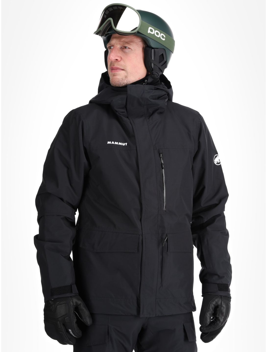 Mammut, Fall Line HS Thermo Hooded giacca sci uomo Black nero 