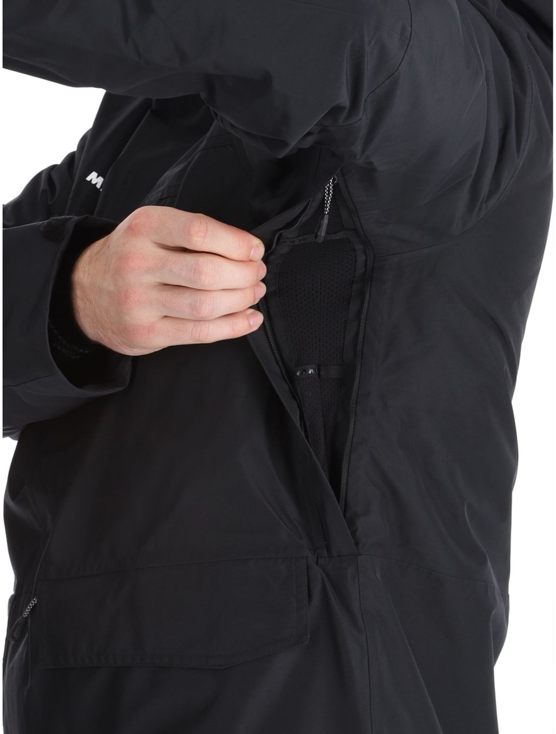 Mammut, Fall Line HS Thermo Hooded giacca sci uomo Black nero 