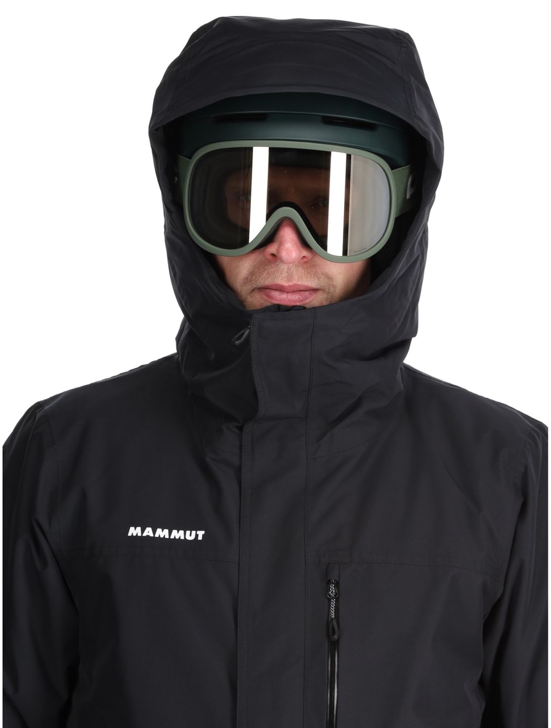 Mammut, Fall Line HS Thermo Hooded giacca sci uomo Black nero 