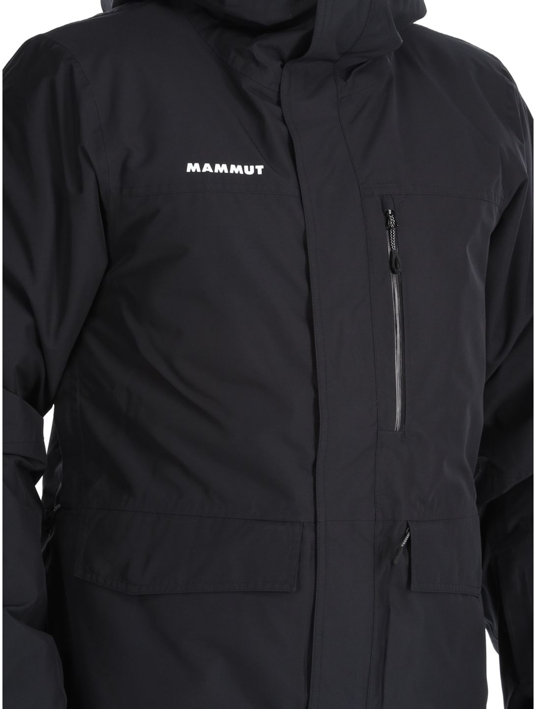 Mammut, Fall Line HS Thermo Hooded giacca sci uomo Black nero 