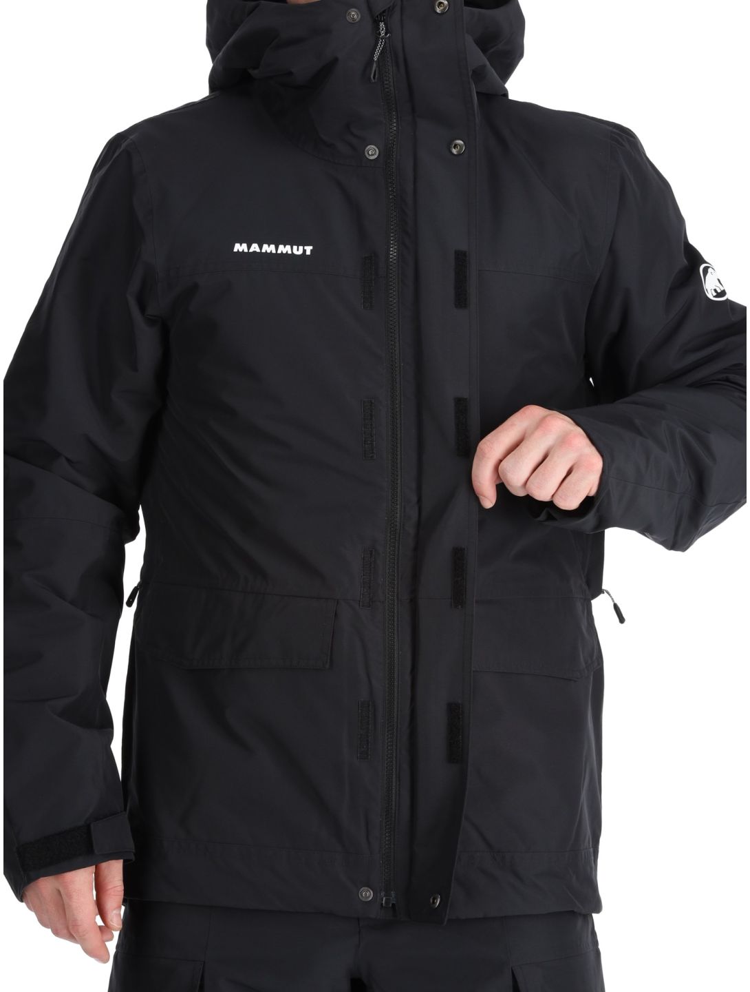 Mammut, Fall Line HS Thermo Hooded giacca sci uomo Black nero 