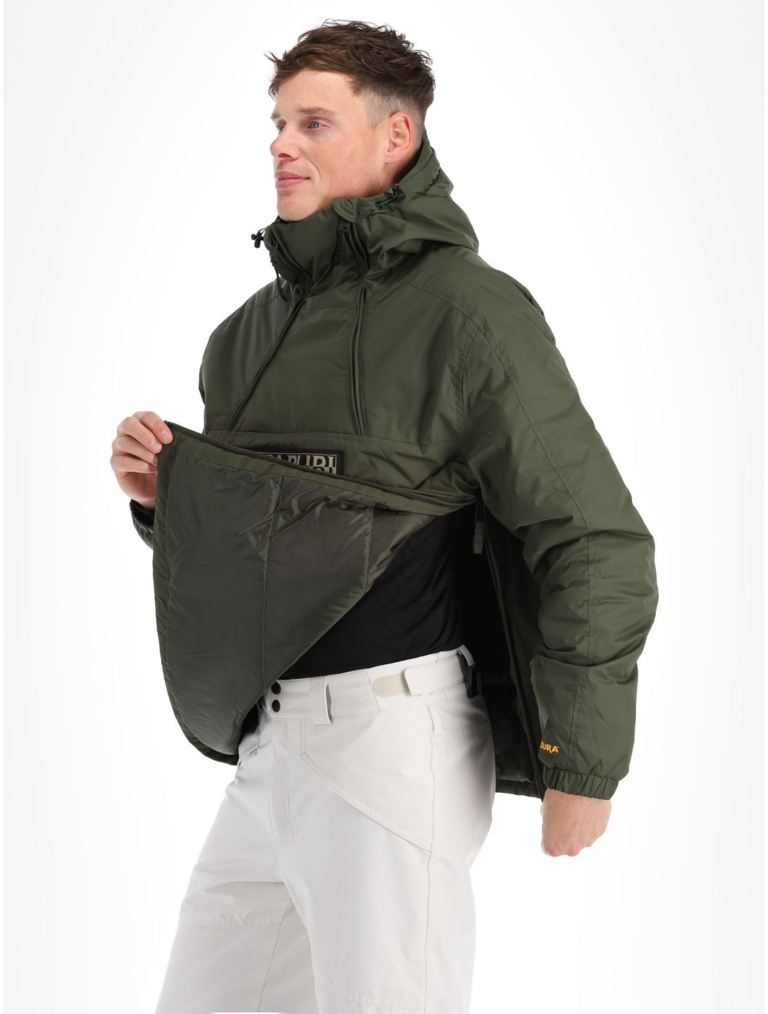 Napapijri, Northfarer 2.0 Wint anorak uomo Green Depths verde 