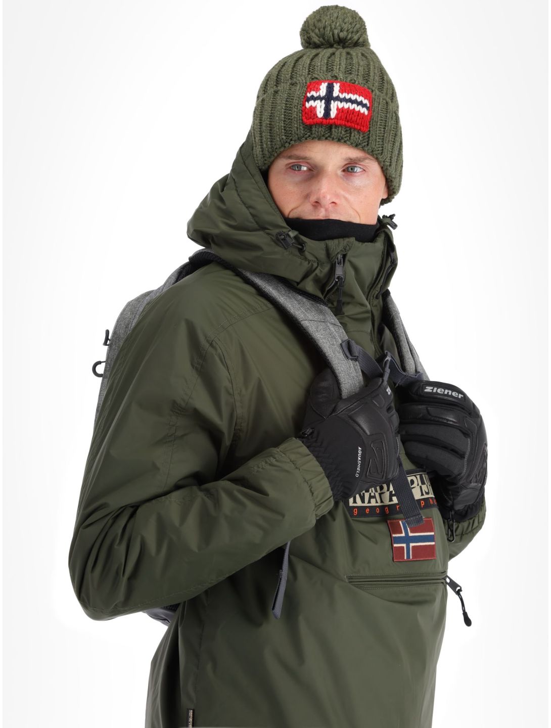 Napapijri, Northfarer 2.0 Wint anorak uomo Green Depths verde 