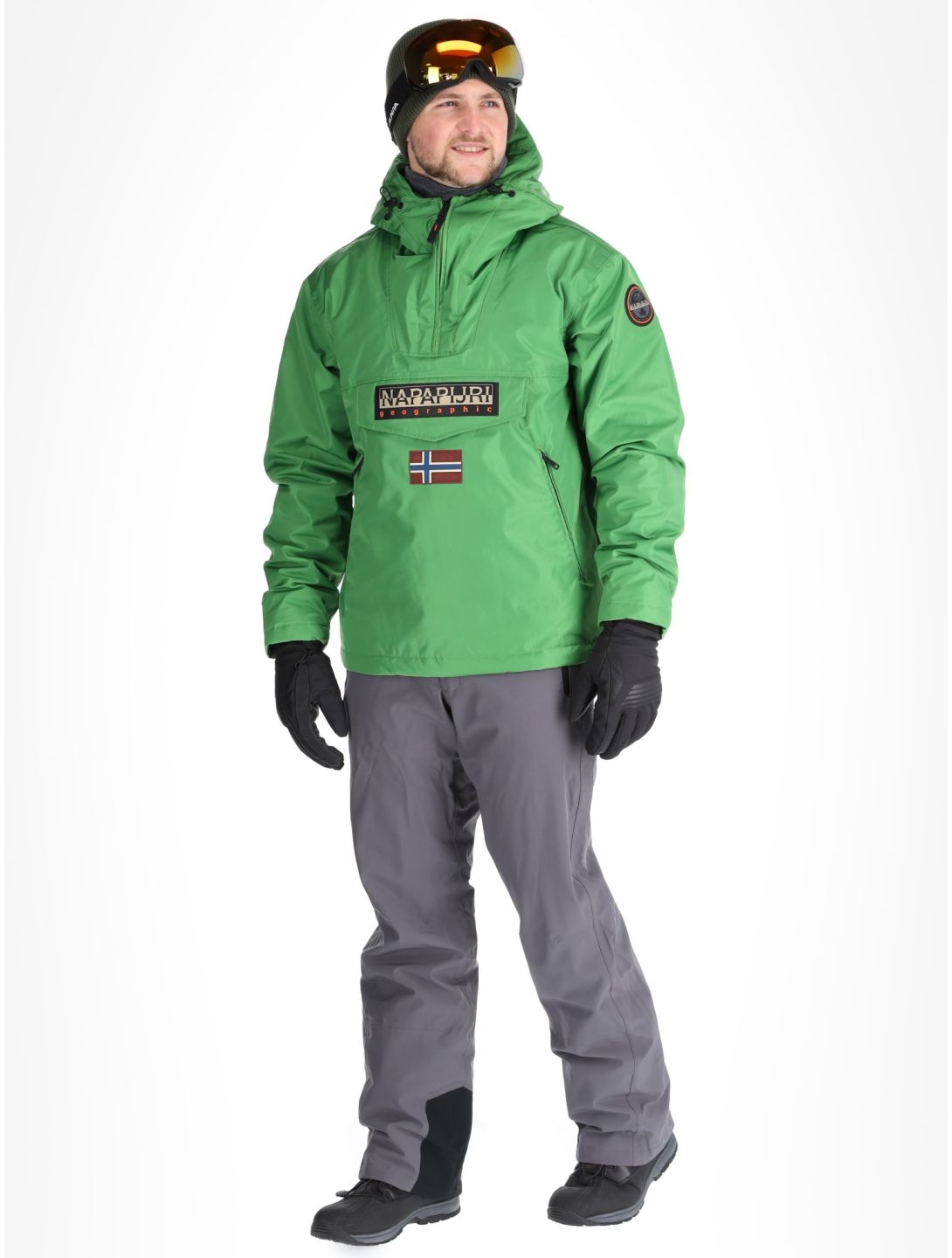 Napapijri, Rainforest Next anorak uomo Kelly Green verde 