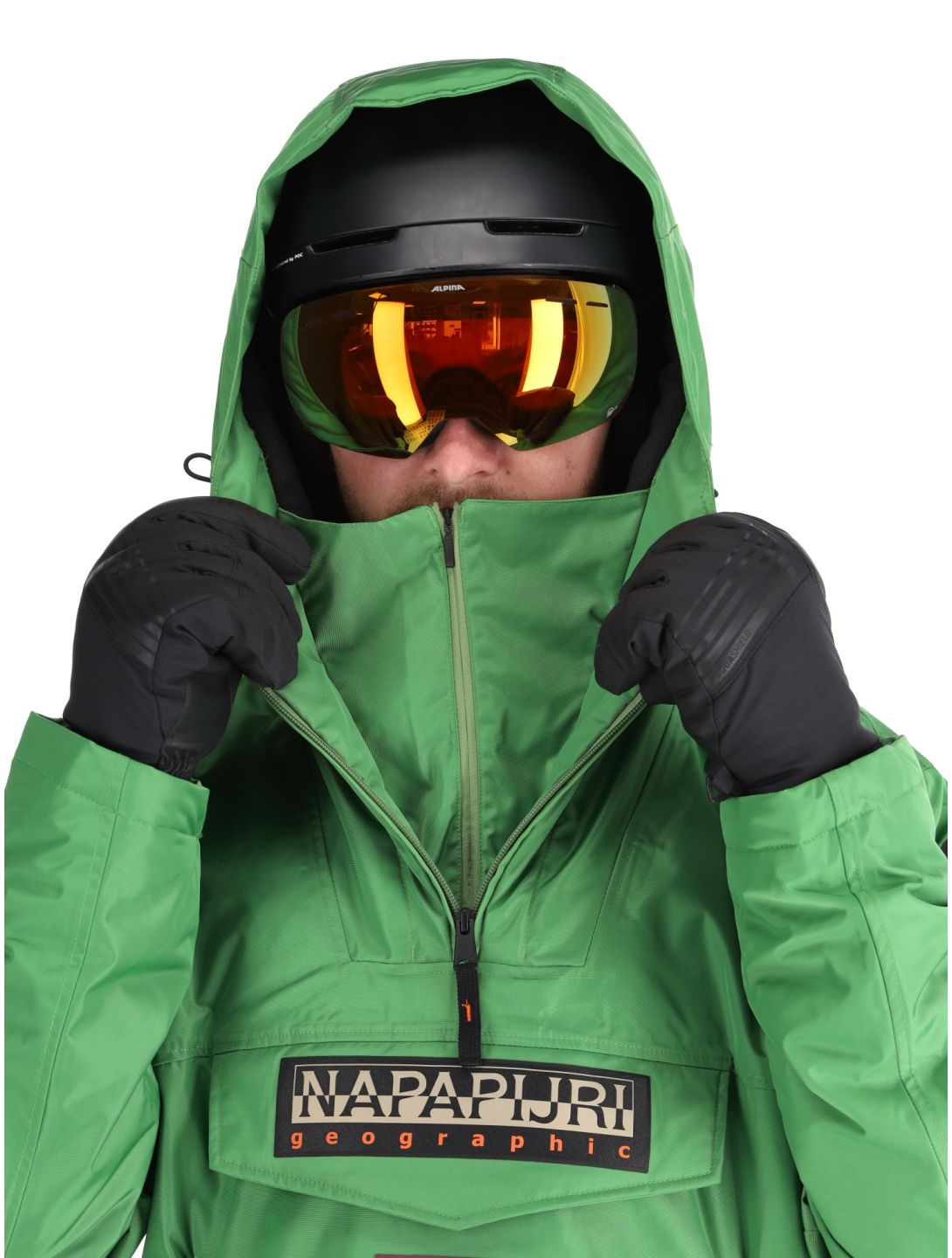 Napapijri, Rainforest Next anorak uomo Kelly Green verde 