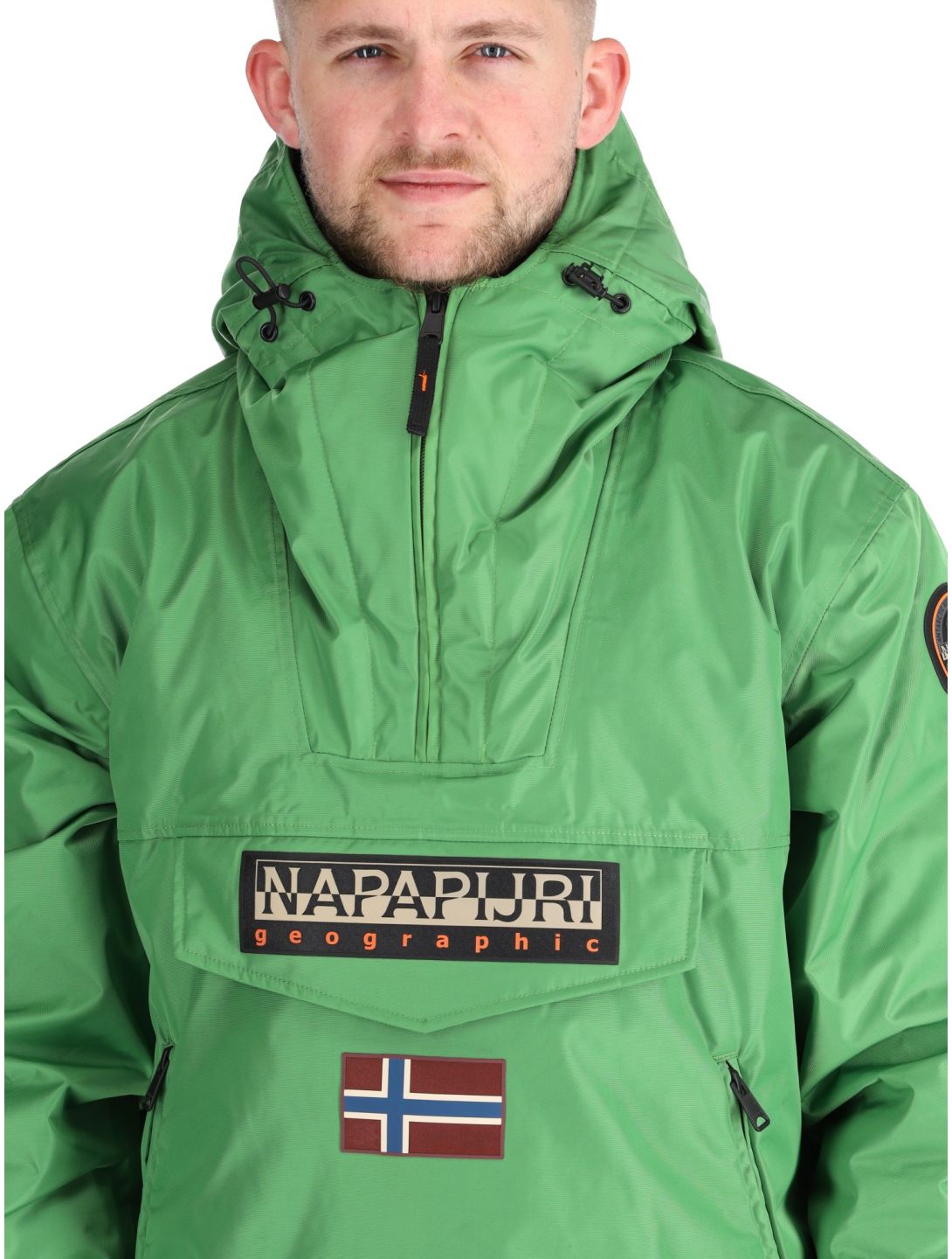 Napapijri, Rainforest Next anorak uomo Kelly Green verde 