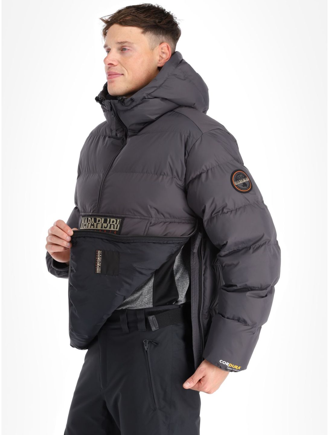 Napapijri Giacca Anorak Rainforest Puffer Uomo Grigio