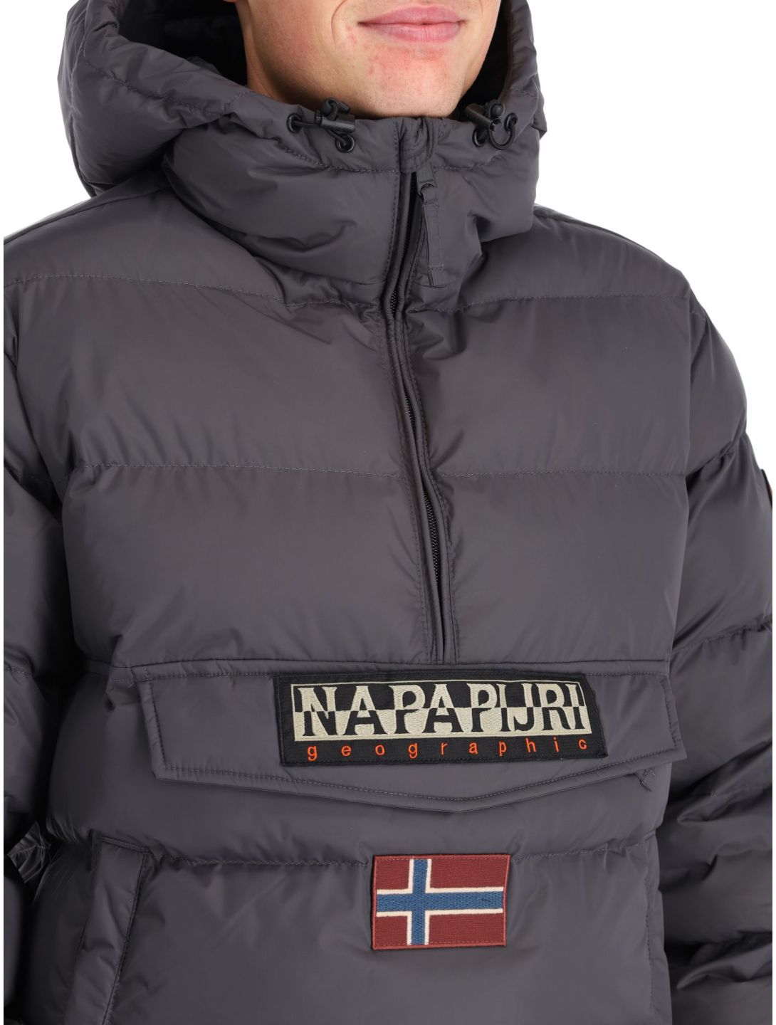 Napapijri Giacca Anorak Rainforest Puffer Uomo Grigio