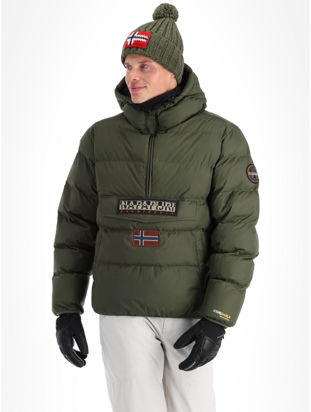 Napapijri, Rainforest Op Wi Puffer anorak uomo Green Depths verde