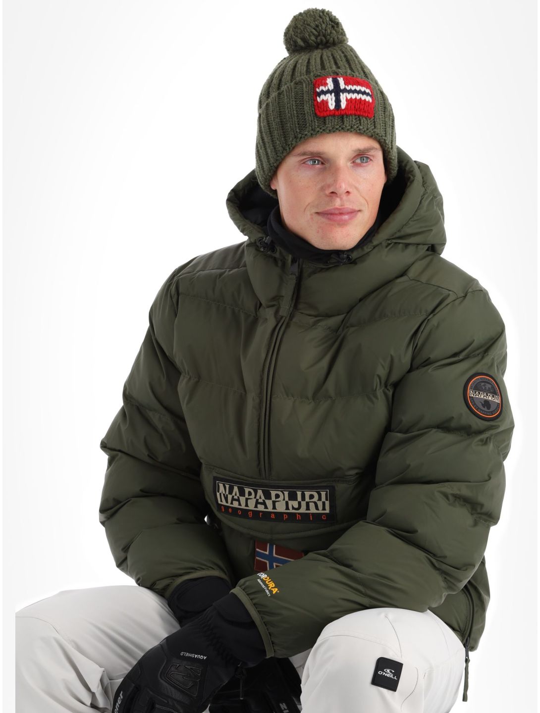 Napapijri Giacca Anorak Rainforest Puffer Uomo Grigio