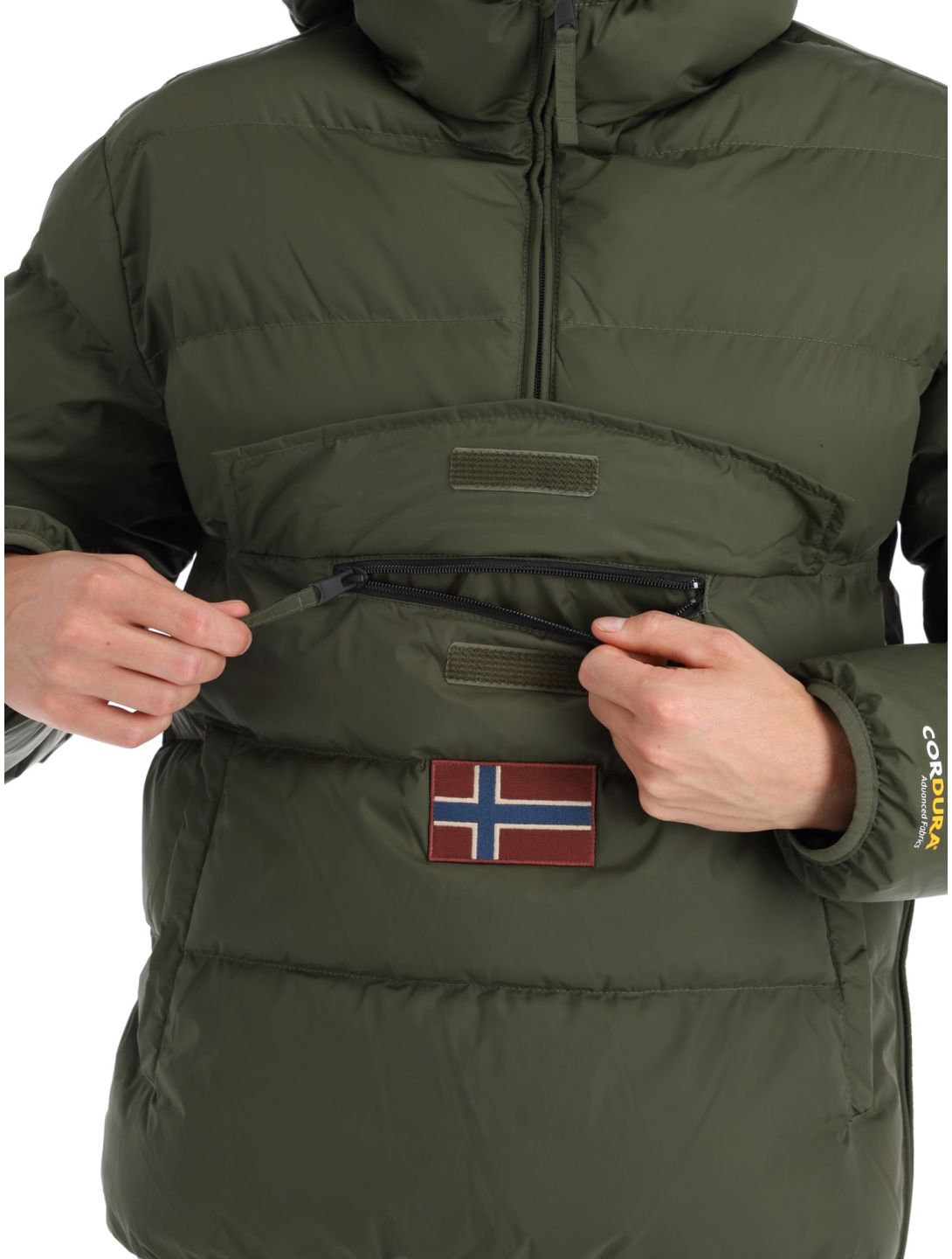 Napapijri, Rainforest Op Winter Puffer anorak uomo Green Depths verde 