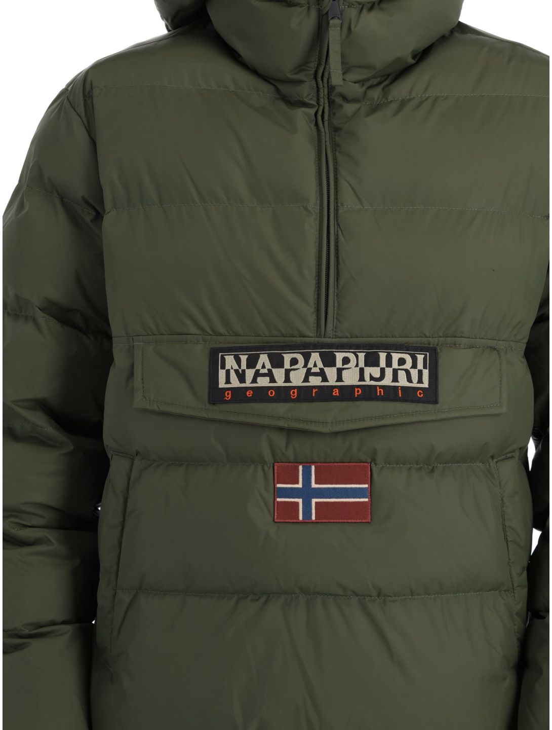 Napapijri, Rainforest Op Winter Puffer anorak uomo Green Depths verde 