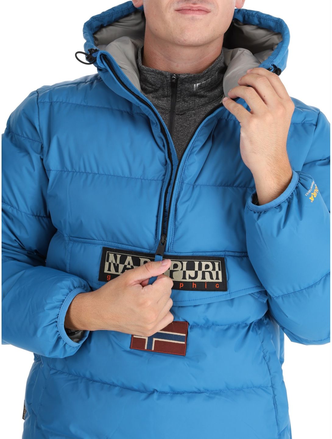 Napapijri, Rainforest Op Winter Puffer anorak uomo Blue Sapphire blu 