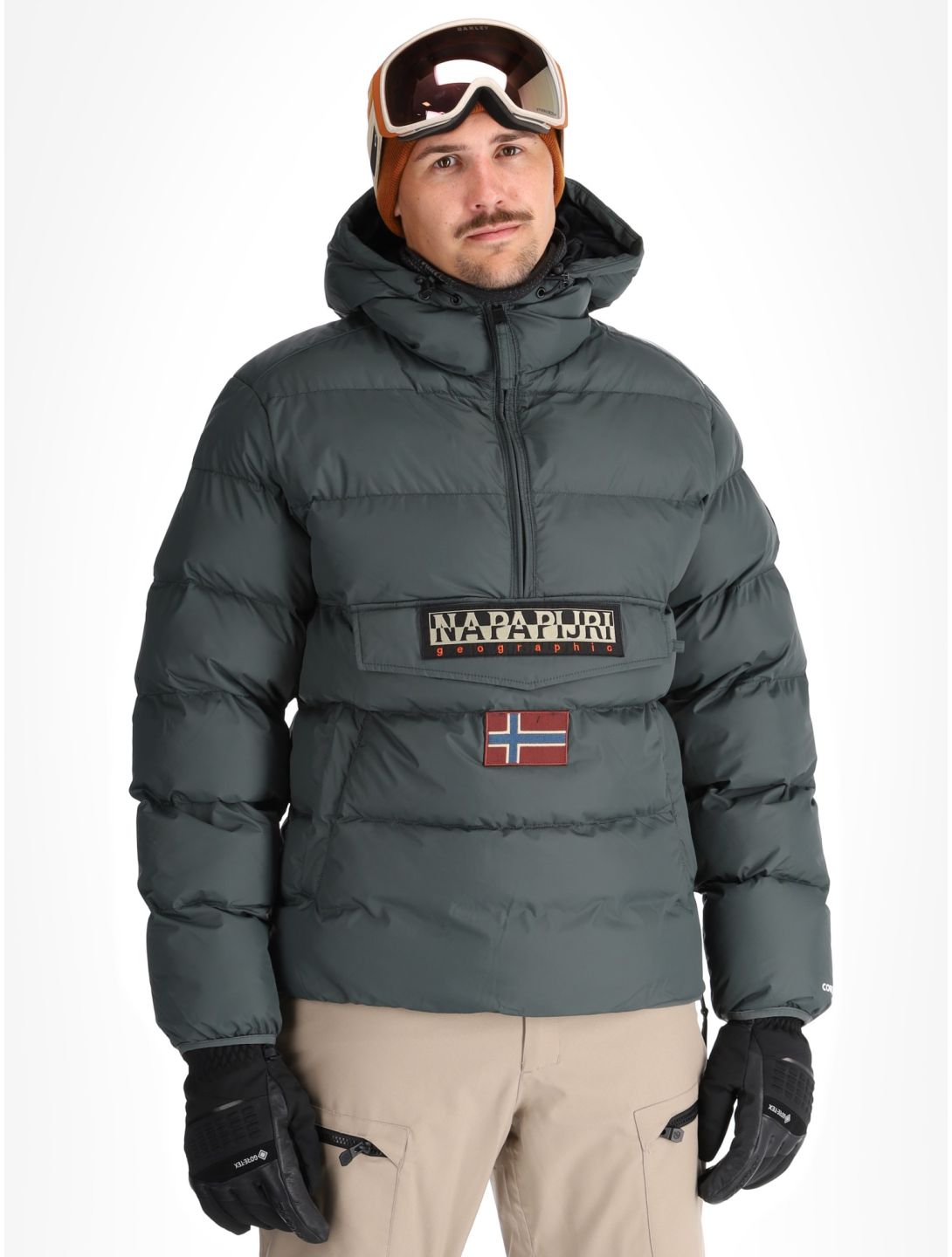 Napapijri, Rainforest Op Winter Puffer anorak uomo Green Urban 