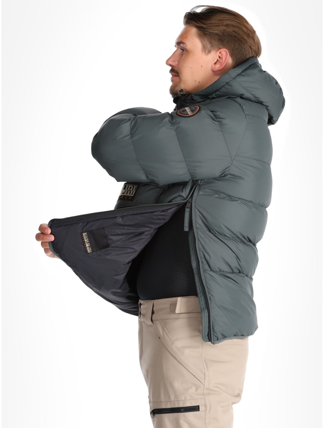 Napapijri, Rainforest Op Winter Puffer anorak uomo Green Urban 