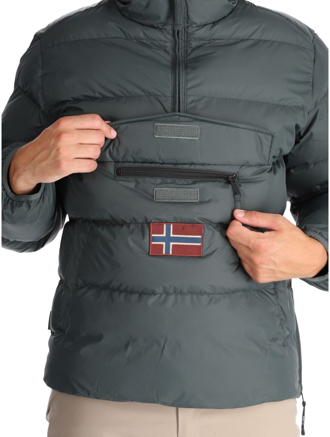 Napapijri, Rainforest Op Winter Puffer anorak uomo Green Urban 