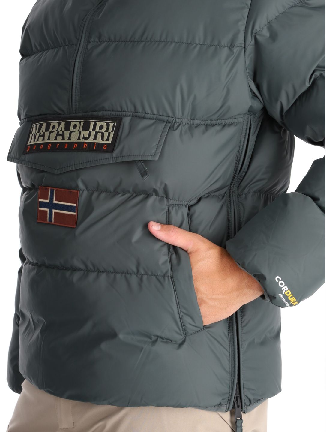 Napapijri, Rainforest Op Winter Puffer anorak uomo Green Urban 