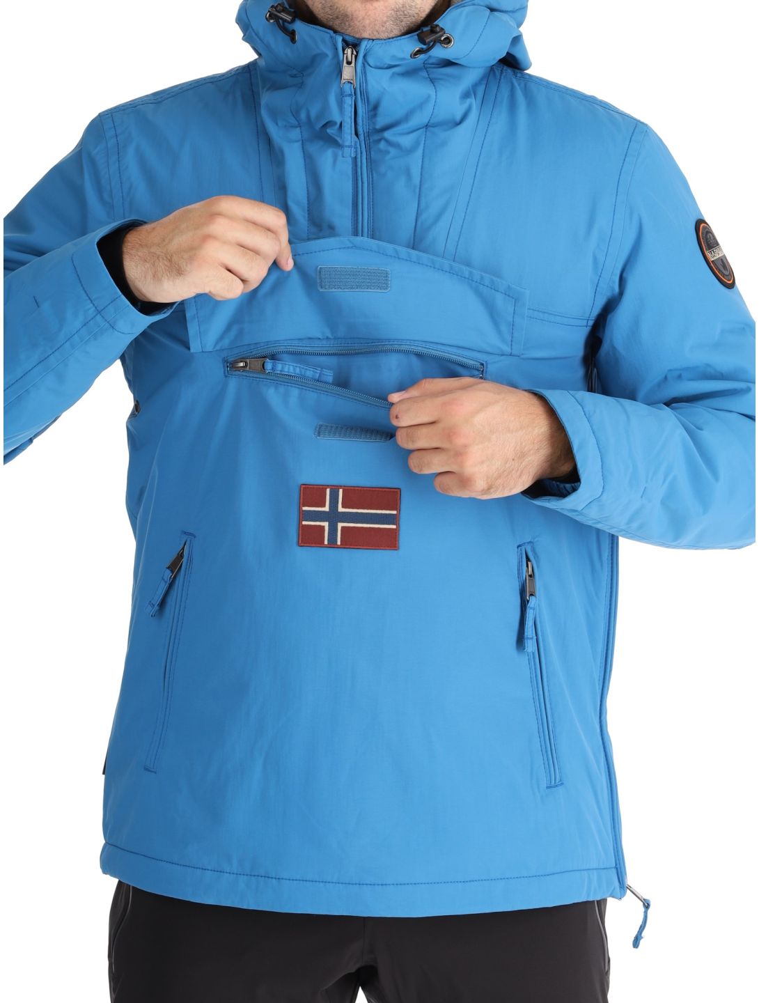 Napapijri, Rainforest Pocket 2 anorak uomo Blue Sapphire blu 