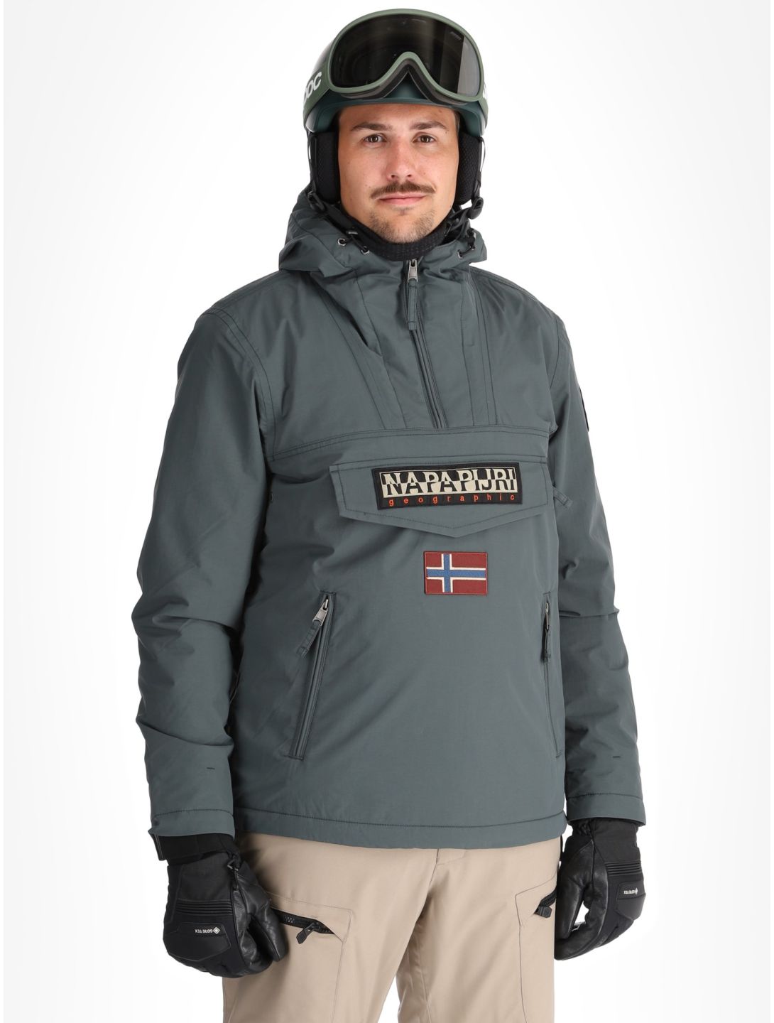 Napapijri, Rainforest Pocket 2 anorak uomo Green Urban verde 