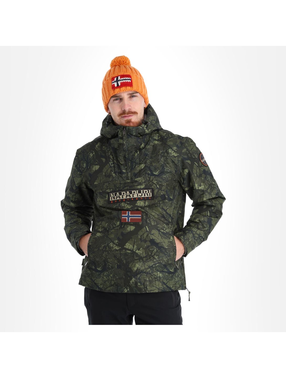 Napapijri, Rainforest Pocket Prt 2 (2022/2023) anorak uomo camo verde 