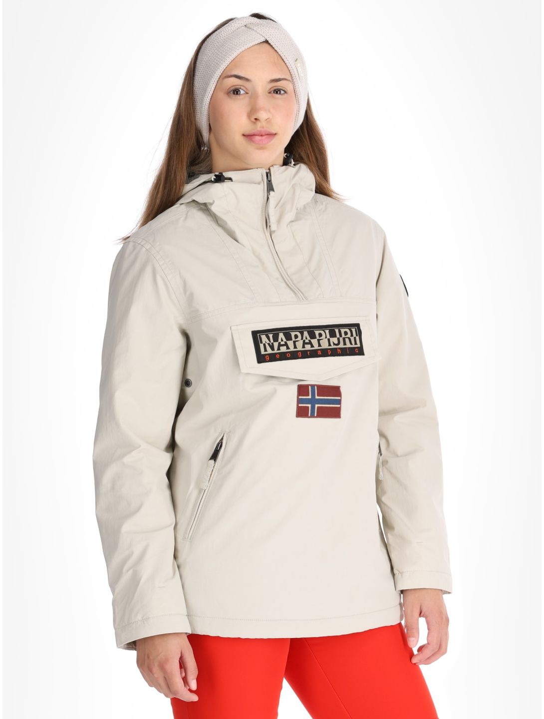 Napapijri, Rainforest W Pkt 4 anorak donna Beige Silver beige 