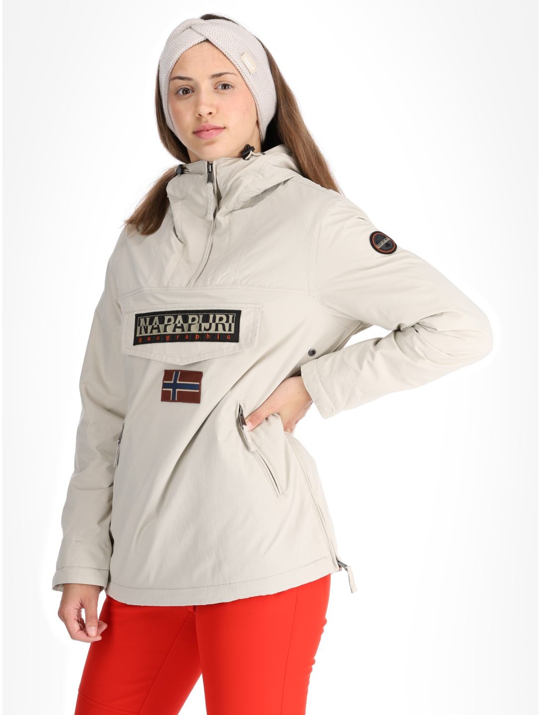 Napapijri, Rainforest W Pkt 4 anorak donna Beige Silver beige 