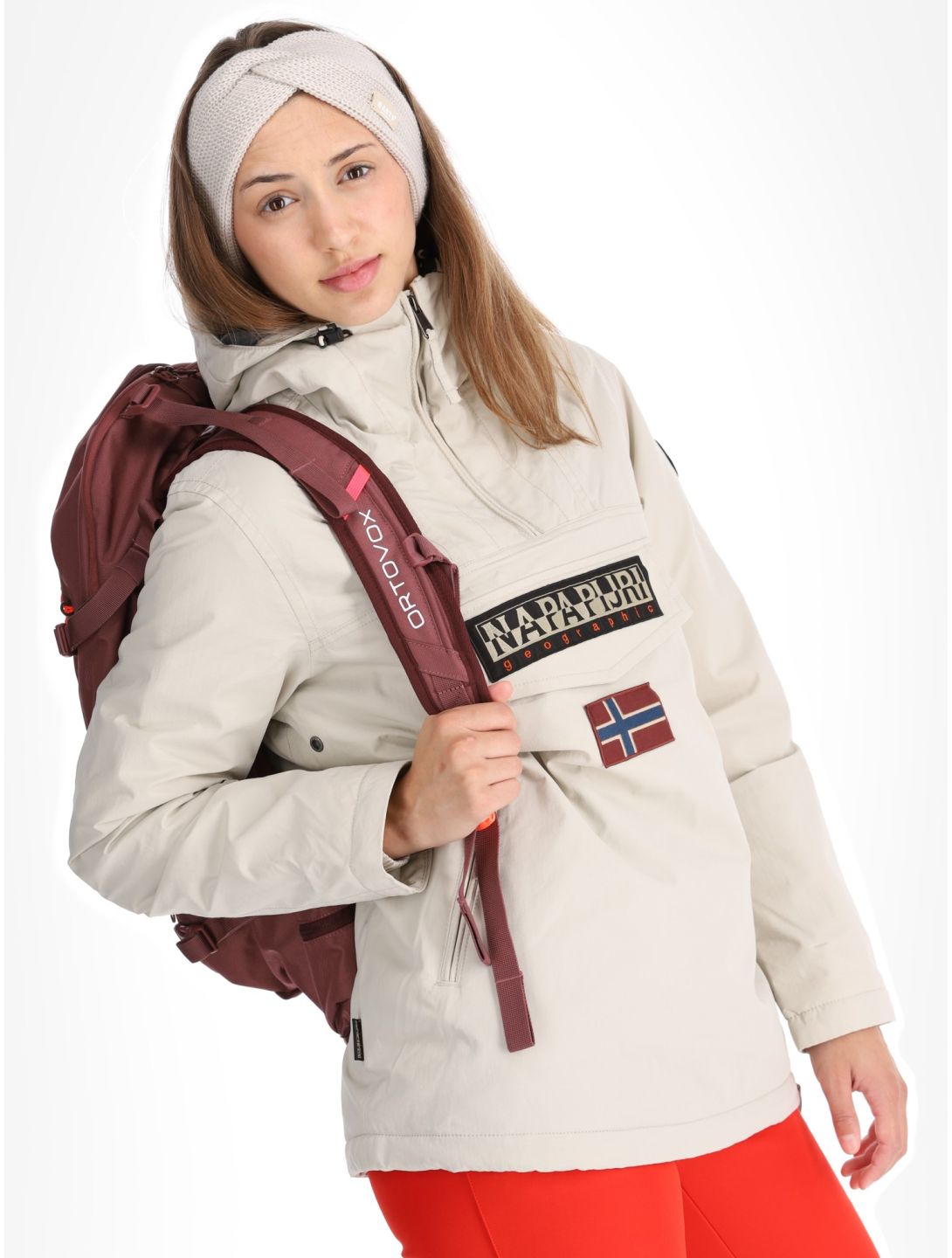 Napapijri, Rainforest W Pkt 4 anorak donna Beige Silver beige 