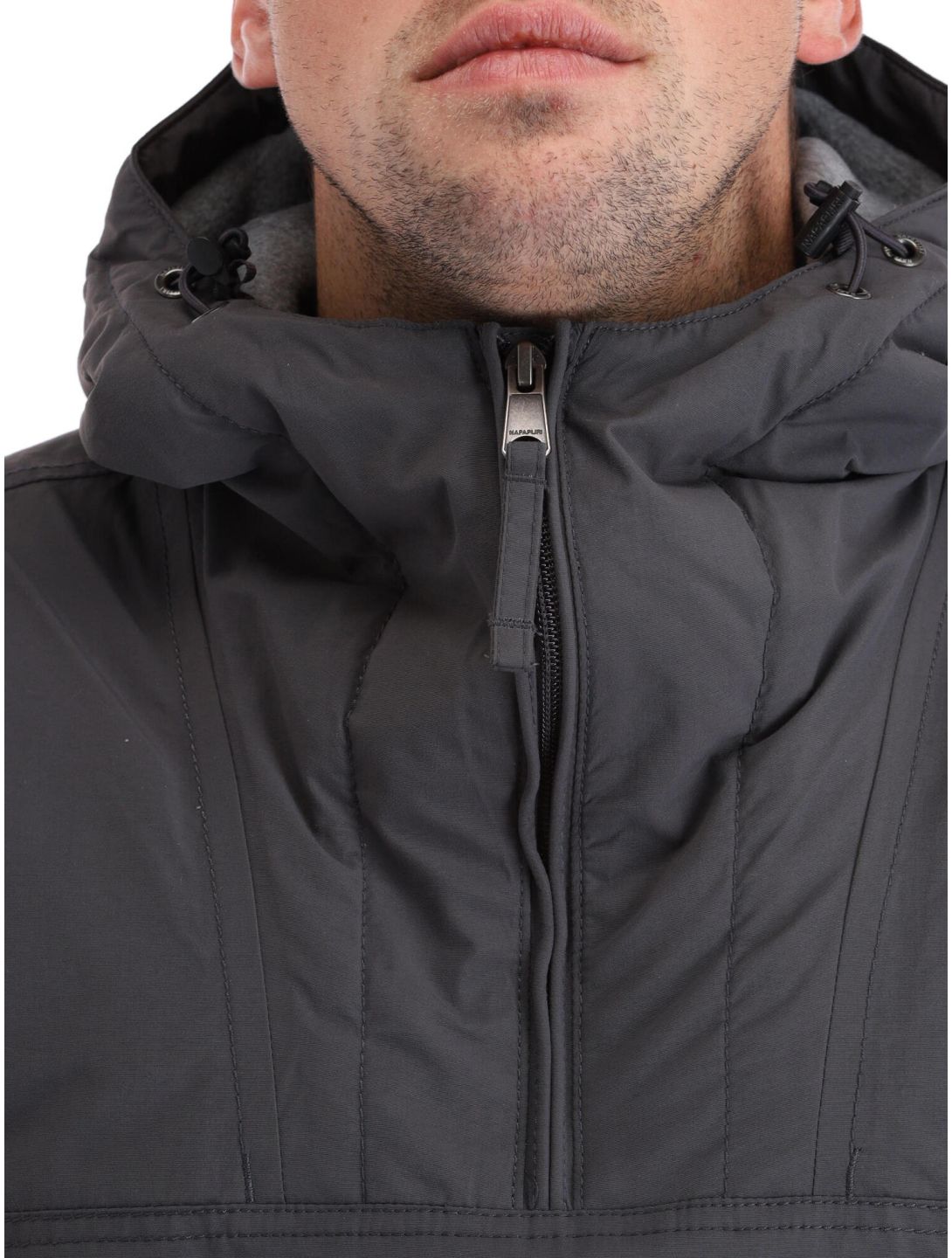 Napapijri, Rainforest Winter 3 anorak uomo Dark Grey Solid grigio 