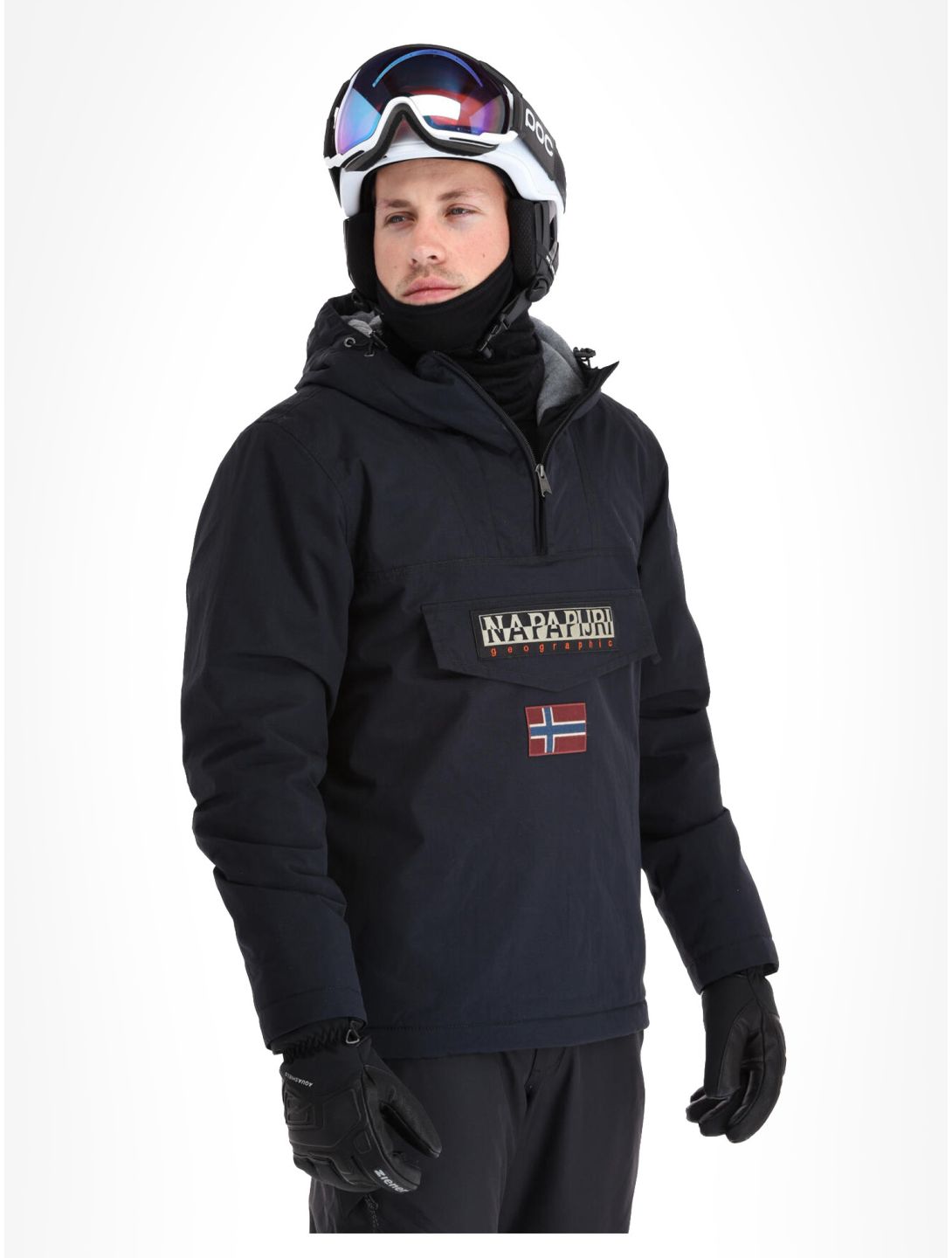 Napapijri, Rainforest Winter 3 anorak uomo Black nero 