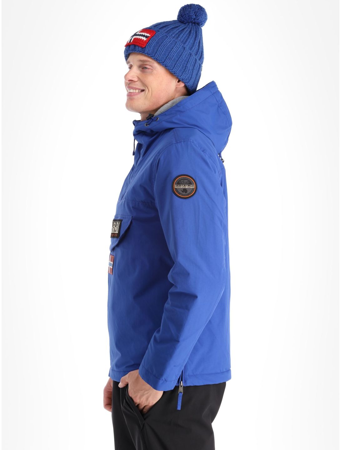 Napapijri, Rainforest Winter 3 anorak uomo Blu Mazarin B5A blu 