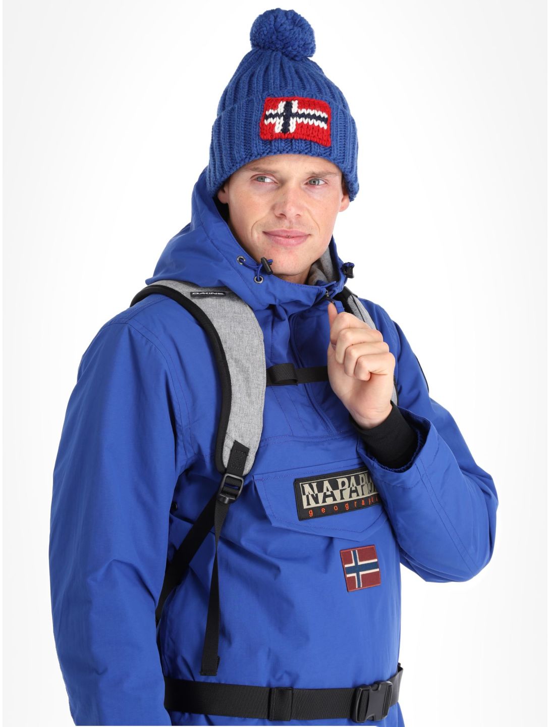 Napapijri, Rainforest Winter 3 anorak uomo Blu Mazarin B5A blu 