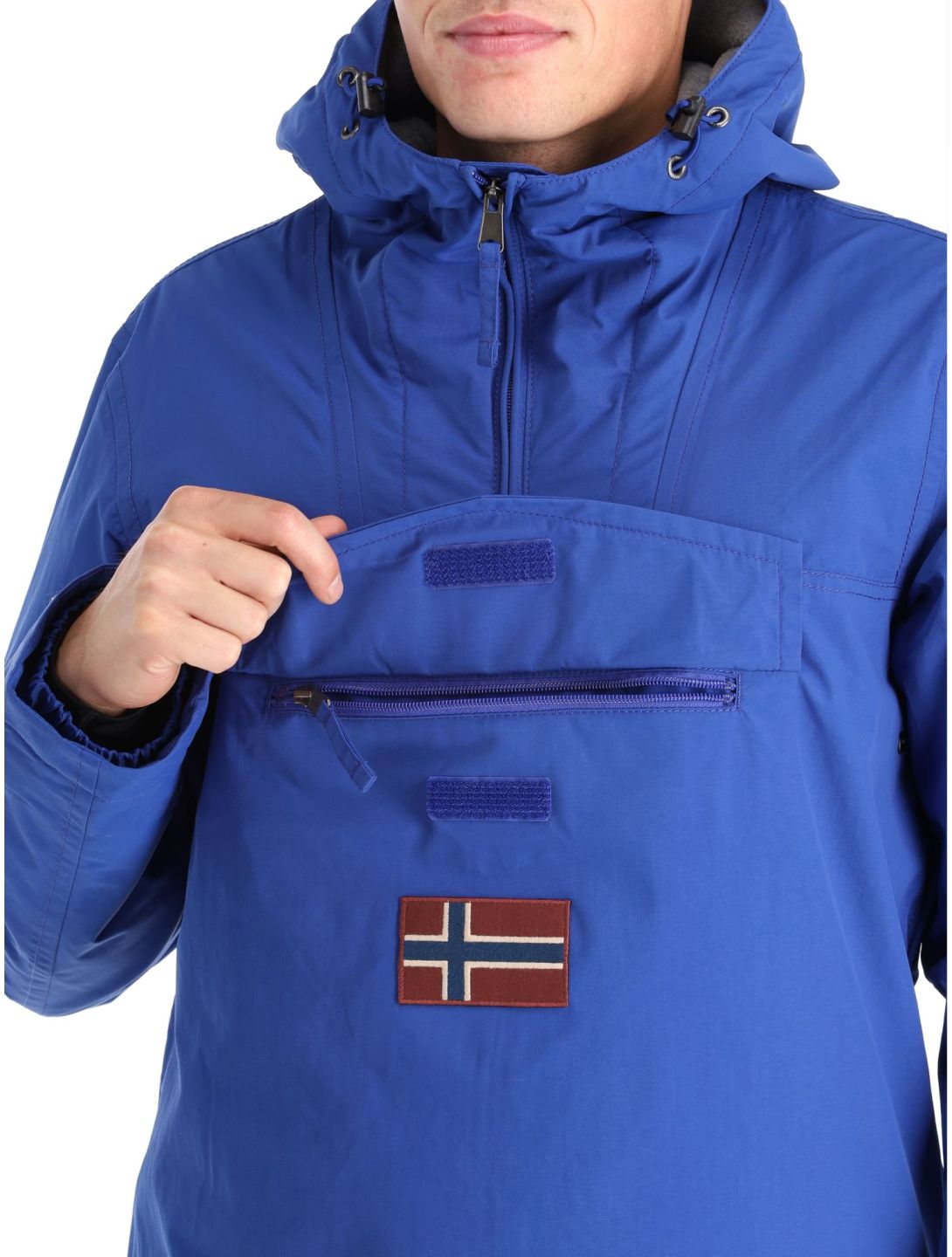 Napapijri, Rainforest Winter 3 anorak uomo Blu Mazarin B5A blu 