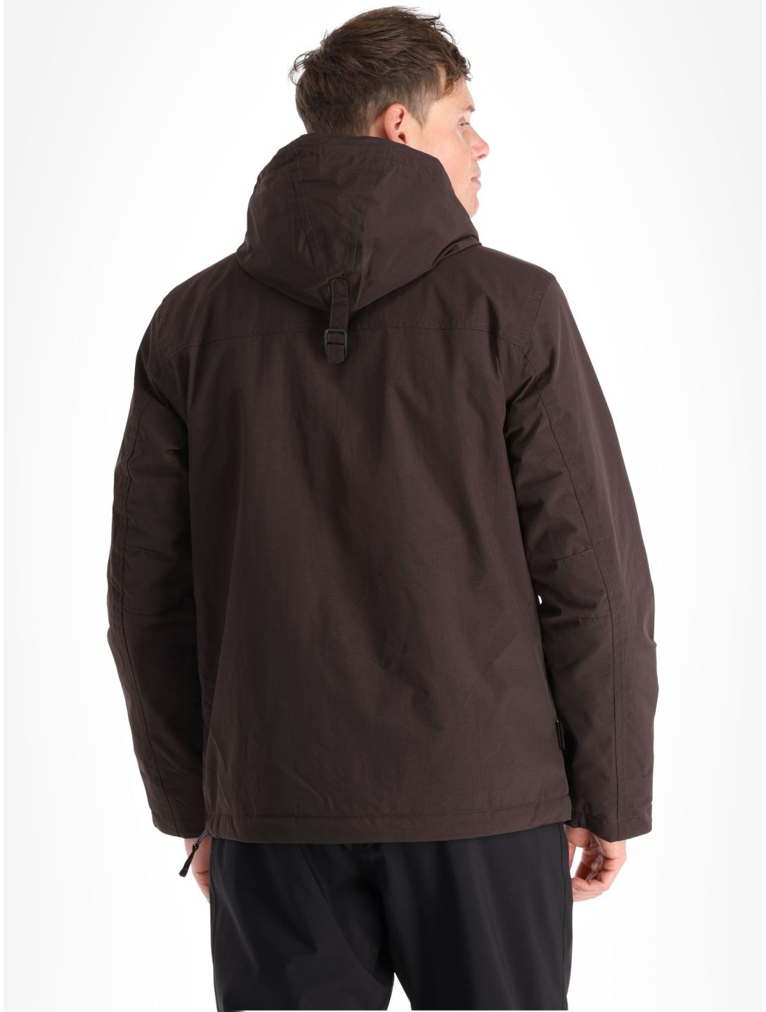 Napapijri, Rainforest Winter 3 anorak uomo Brown Ebony grigio 