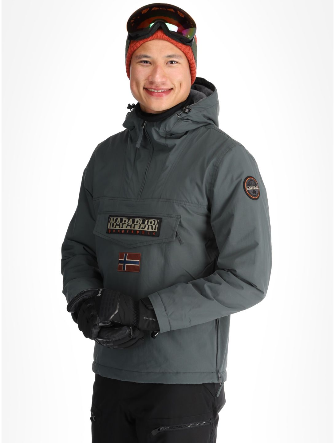 Napapijri, Rainforest Winter 3 anorak uomo Green Urban verde 