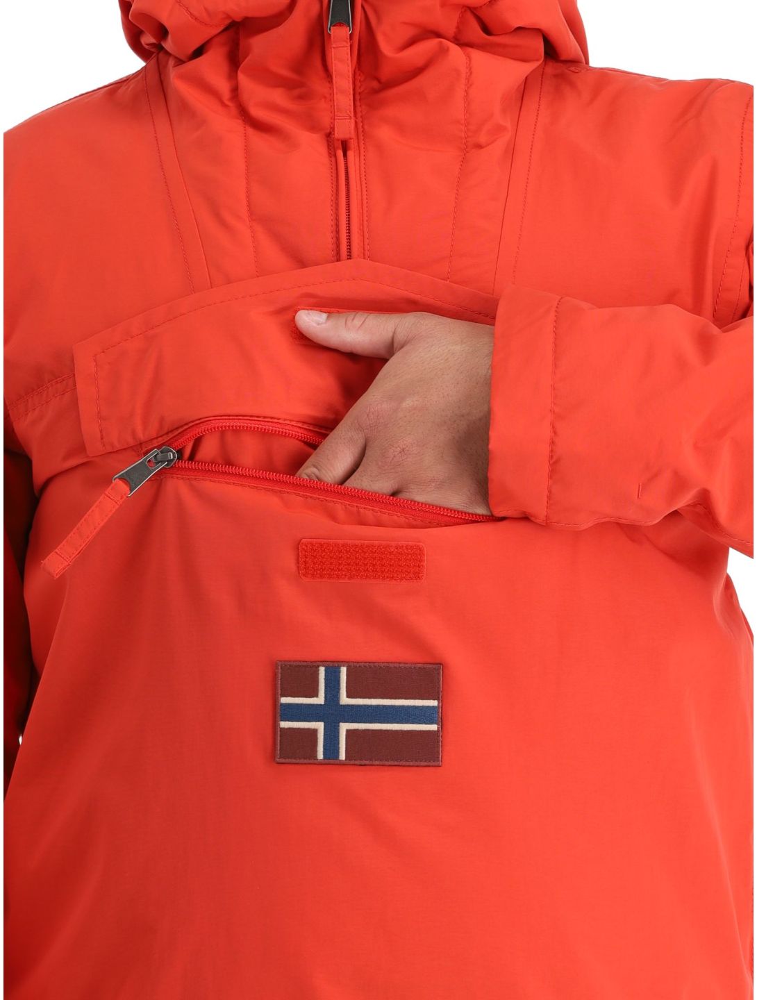 Napapijri, Rainforest Winter 3 anorak uomo Red Poppy rosso 