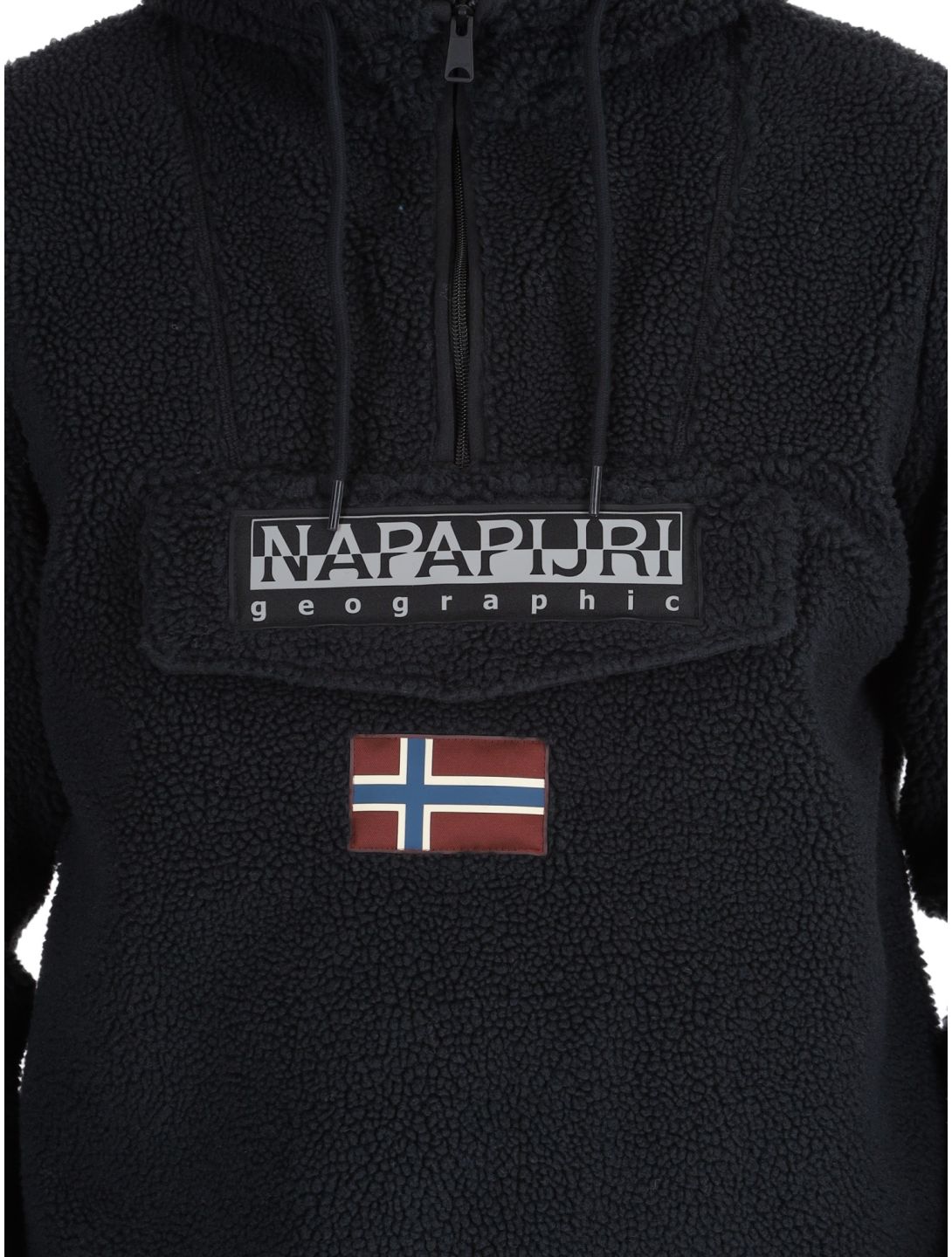 Napapijri, T-Burgee Curly felpa uomo Black nero 