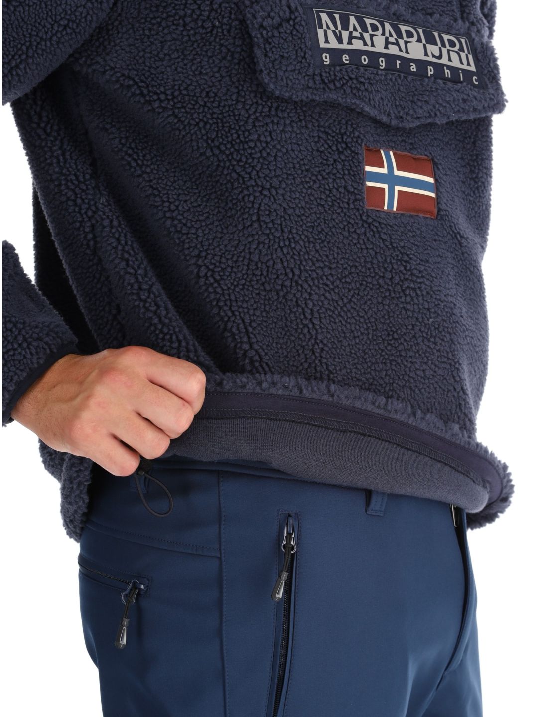 Napapijri, T-Burgee Curly felpa uomo Blue Marine blu 