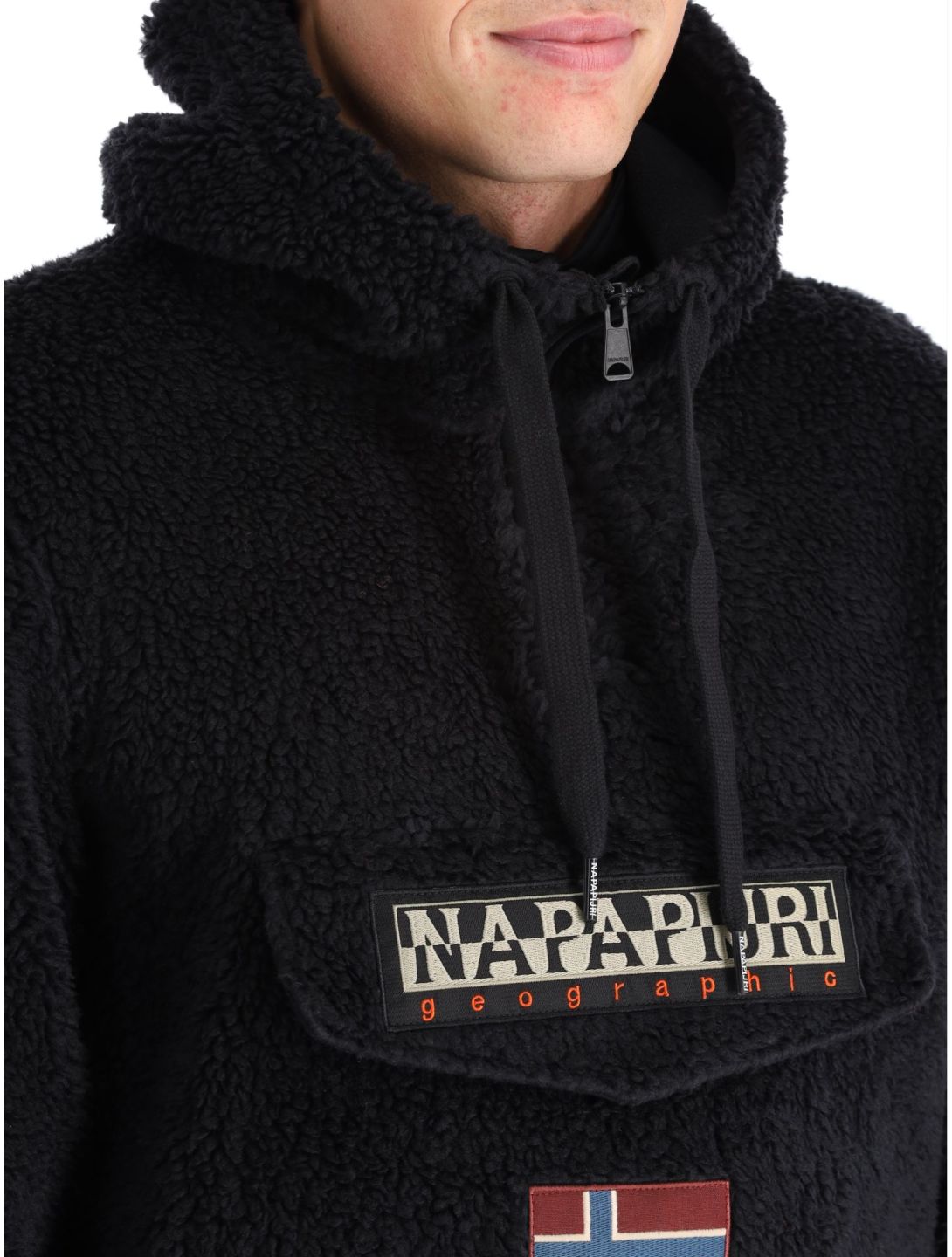 Napapijri, T-Burgee Hzh felpa uomo Black 041 nero 