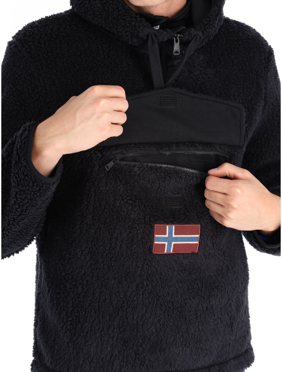 Napapijri, T-Burgee Hzh felpa uomo Black 041 nero