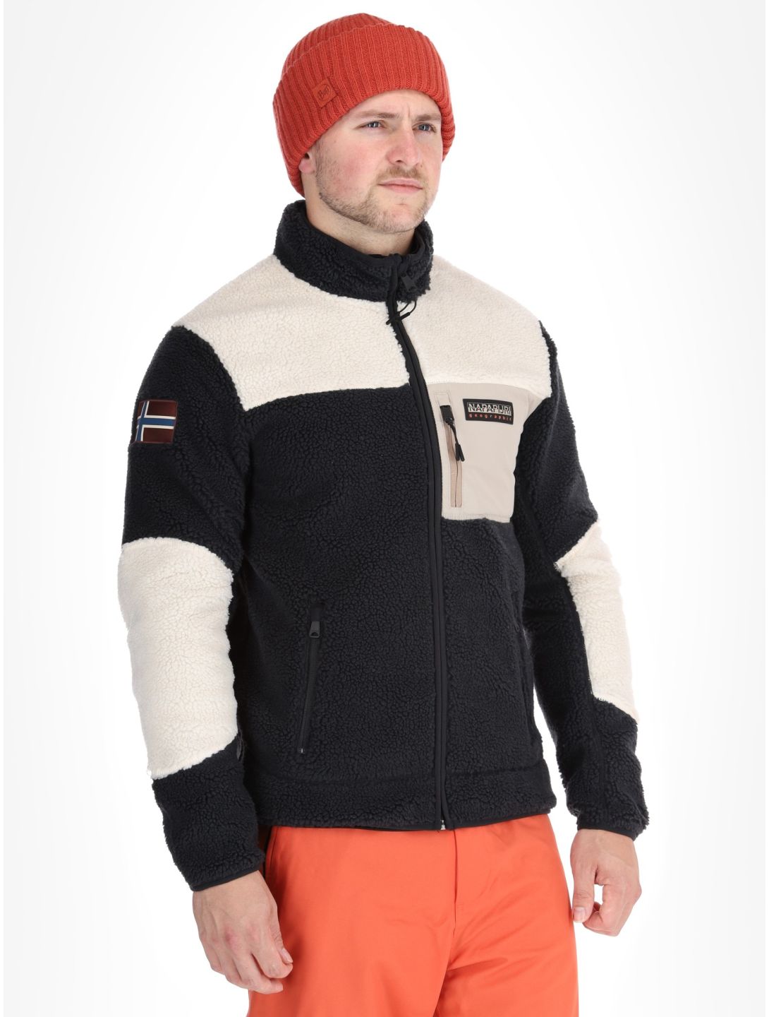 Napapijri, Yupik FZ 3 gilet uomo Black Natural Beige beige, nero 