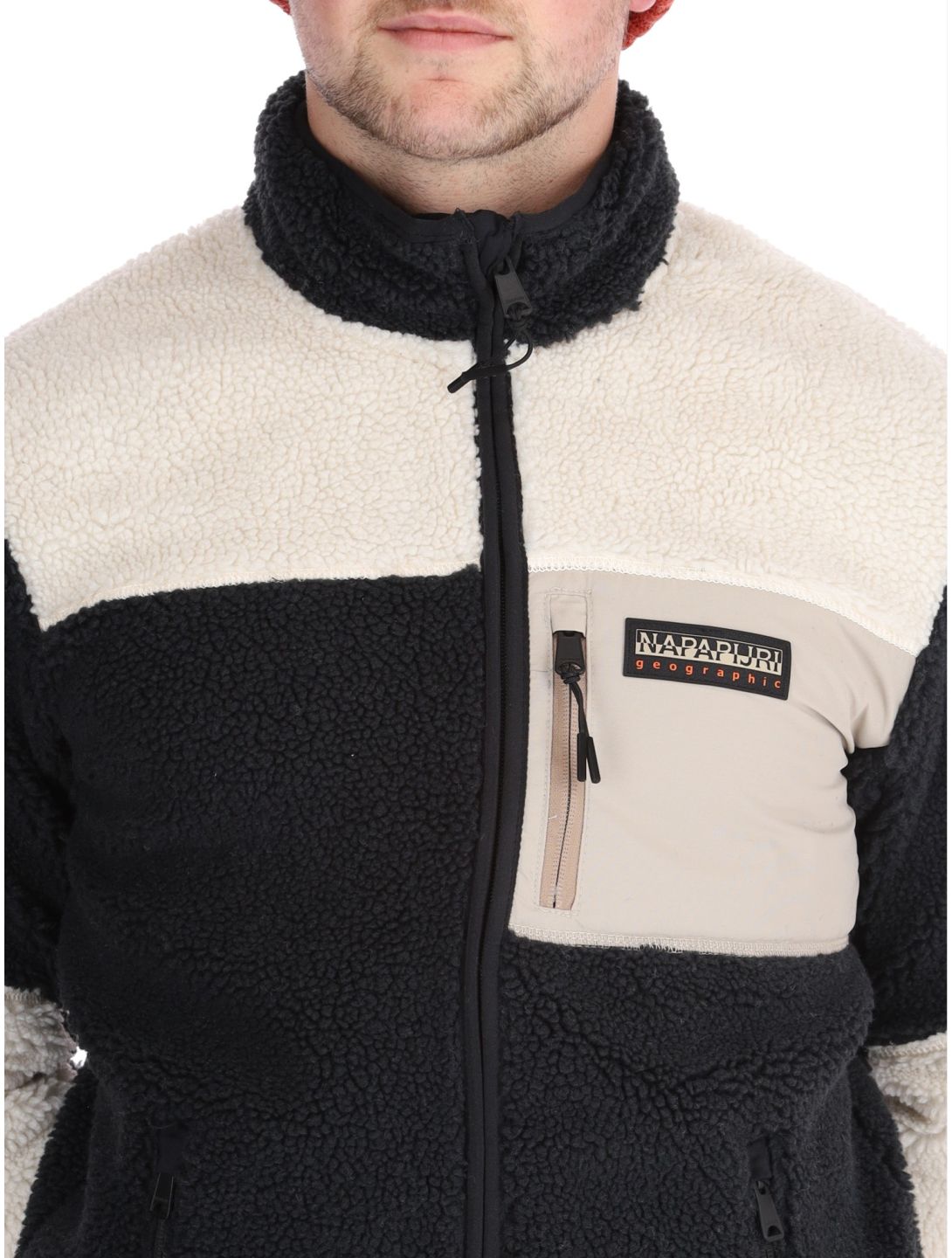 Napapijri, Yupik FZ 3 gilet uomo Black Natural Beige beige, nero 