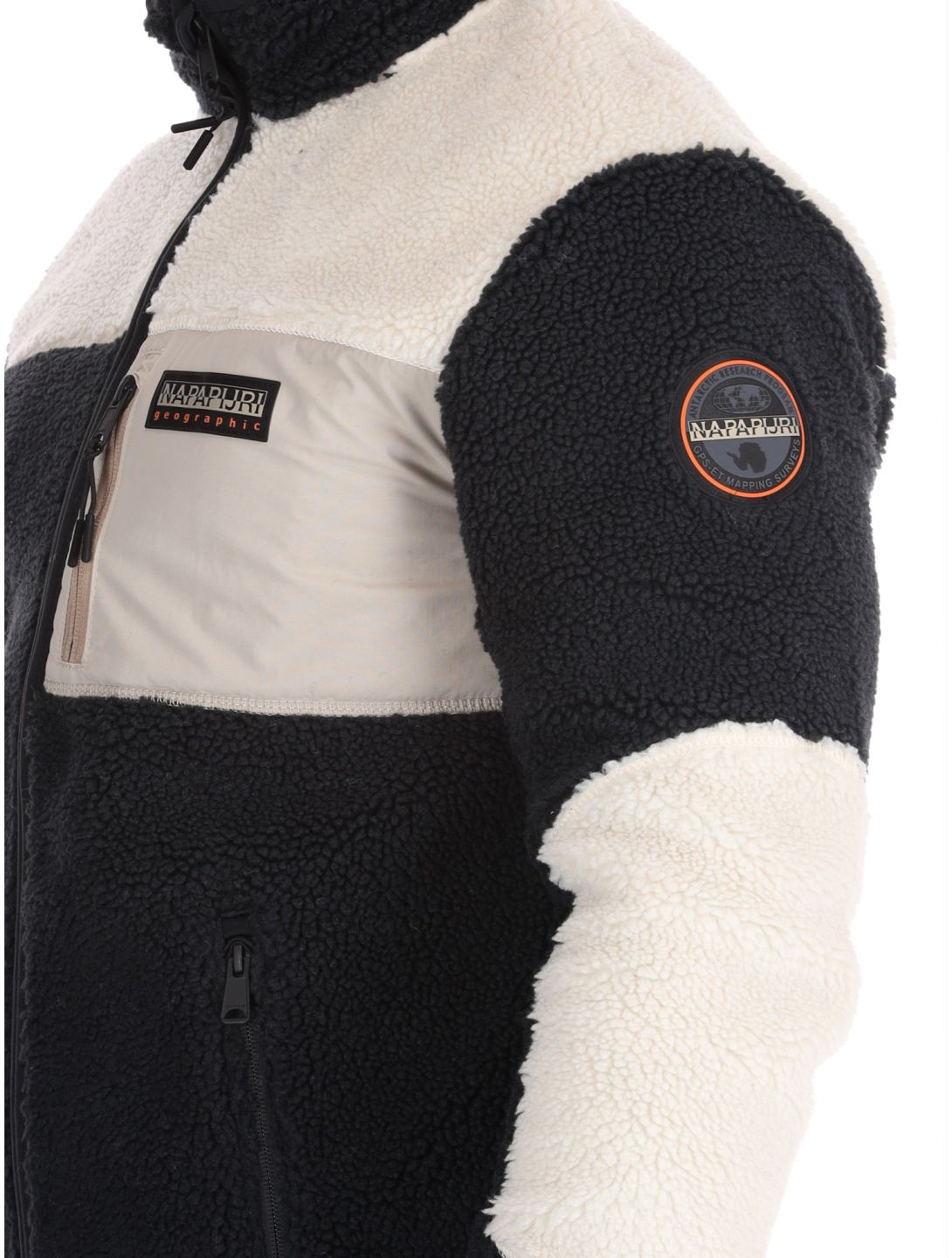 Napapijri, Yupik FZ 3 gilet uomo Black Natural Beige beige, nero 