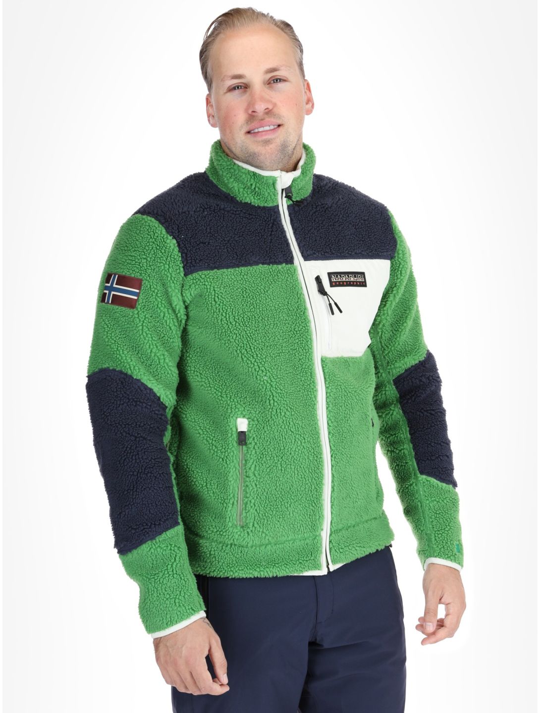 Napapijri, Yupik FZ 3 gilet uomo Kelly Green verde 