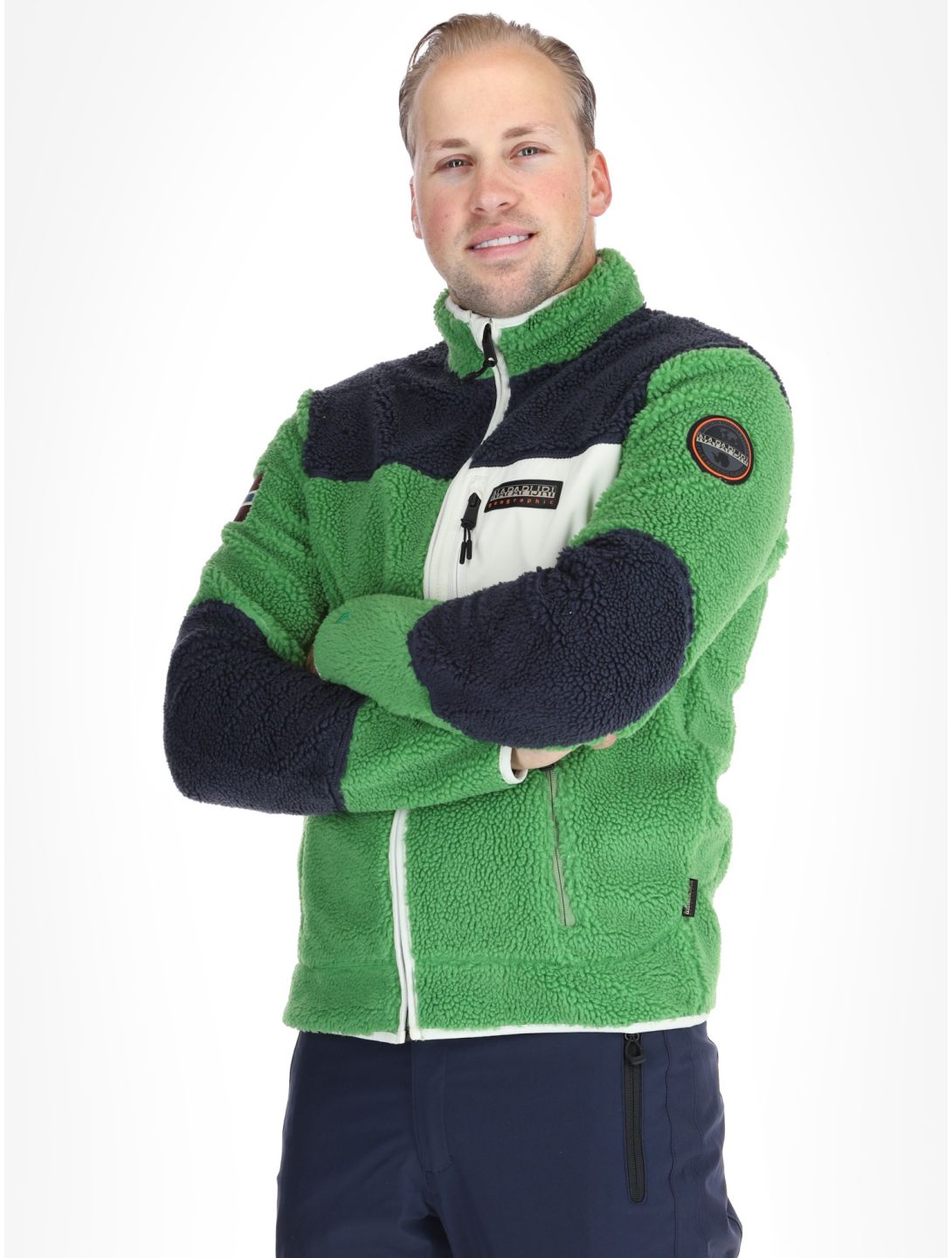 Napapijri, Yupik FZ 3 gilet uomo Kelly Green verde 