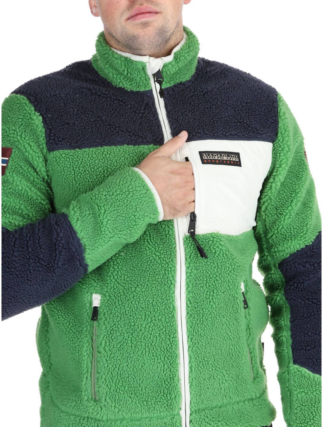 Napapijri, Yupik FZ 3 gilet uomo Kelly Green verde 