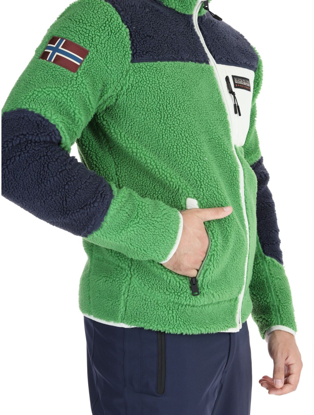 Napapijri, Yupik FZ 3 gilet uomo Kelly Green verde 