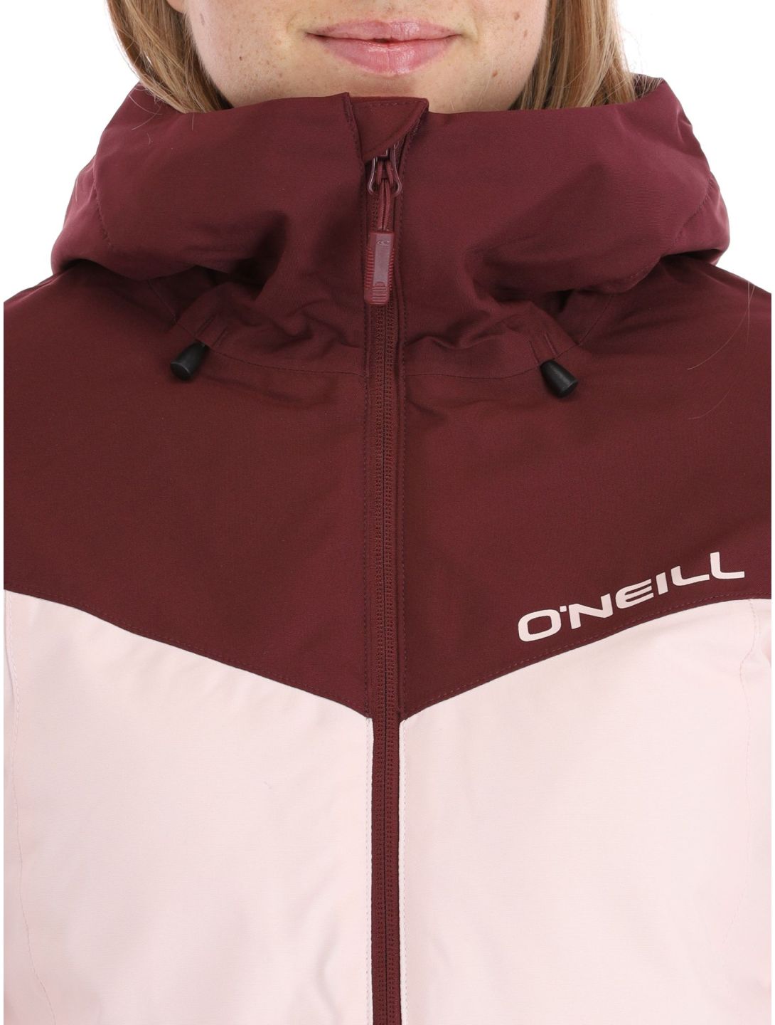 O'Neill, Aplite giacca sci donna Windsor Wine Colour Block borgogna, rosa 