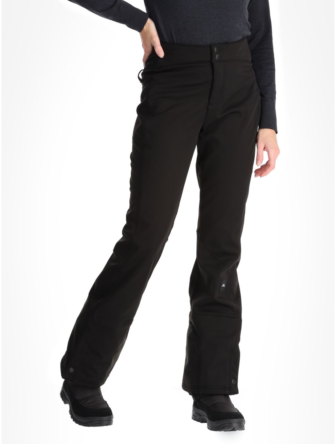 O'Neill, Blessed Softshell Hybdrid Skinny pantaloni da sci softshell donna Black Out nero 