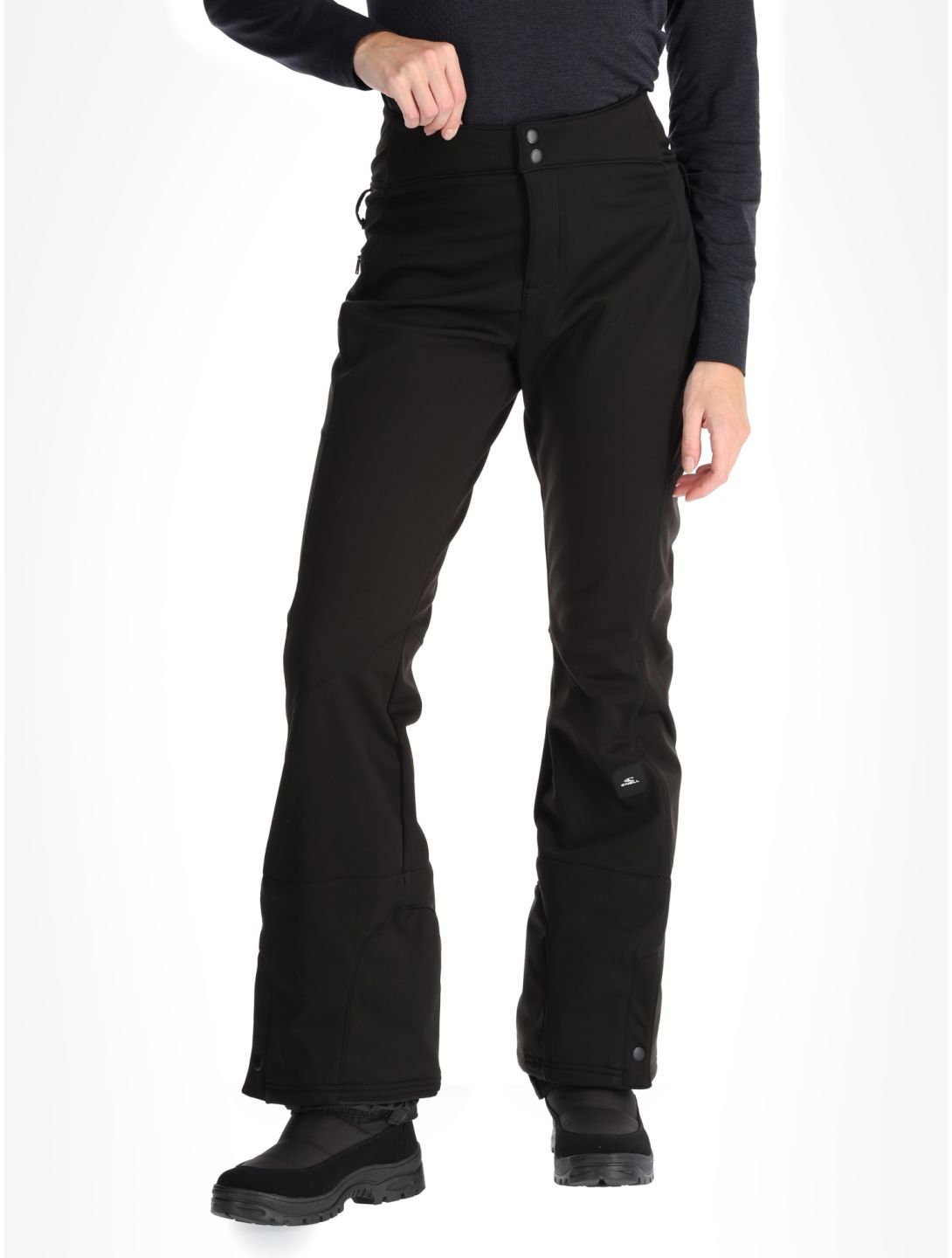 O'Neill, Blessed Softshell Hybdrid Skinny pantaloni da sci softshell donna Black Out nero 